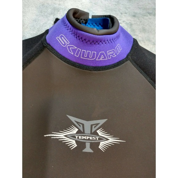 SKI WARM Wetsuit Tempest Ladies Sz 10 NWT Purple Black Neoprene Shorty - Picture 3 of 8